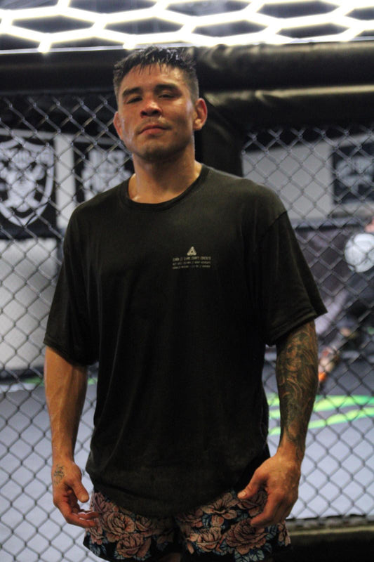 Ricky Simon Snow Washed Oversized Cotton Fight T-Shirt - Kings Origin Apparel