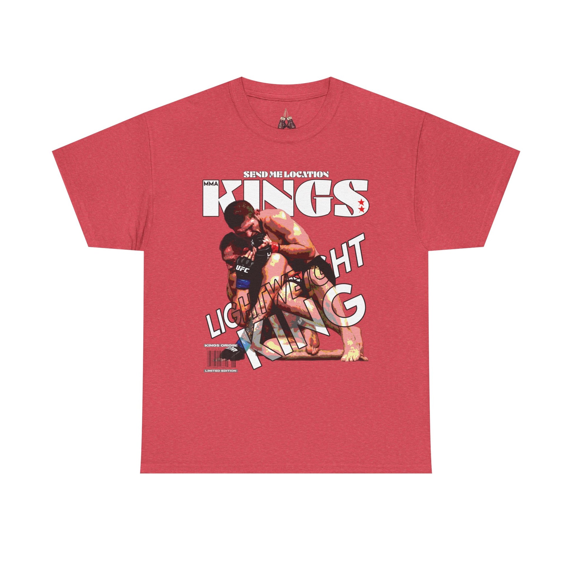 Khabib KINGS Graphic Tee, Unisex Heavy Cotton Shirt, Retro Style Tee for UFC Fans, Gift for Wrestlers, Unisex fight gear - Kings Origin Apparel