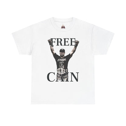 Free Cain V Graphic Tee - Unisex Heavy Cotton Shirt, Casual Wear, Streetwear, Gift for Activists, Statement Tee, Trendy Apparel - Kings Origin Apparel