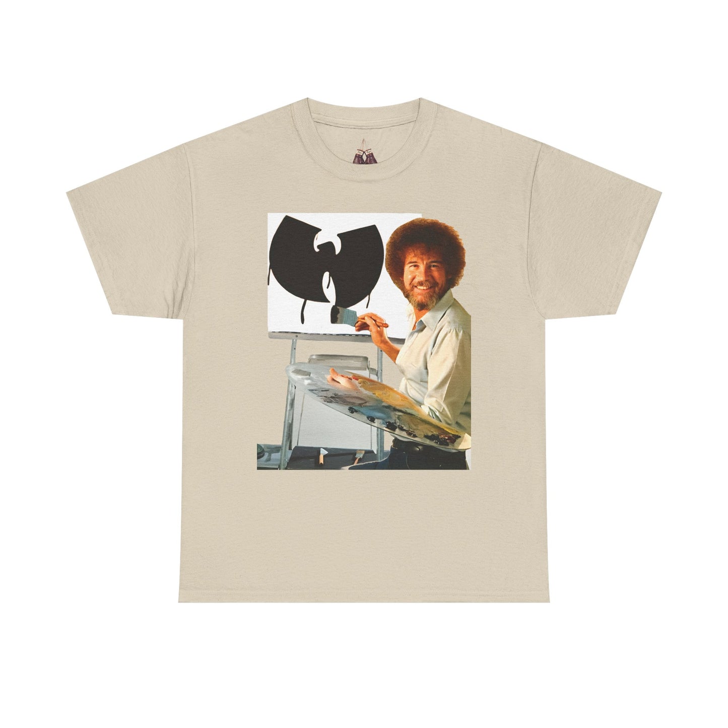 Bob Ross x Wu-Tang Clan- Unisex Heavyweight Cotton Tee