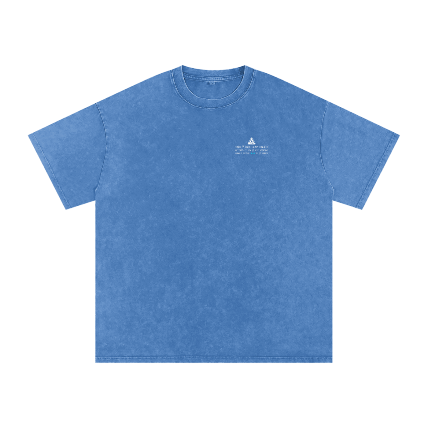 Ricky Simon Snow Washed Oversized Cotton Fight T-Shirt