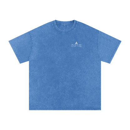Ricky Simon Snow Washed Oversized Cotton Fight T-Shirt