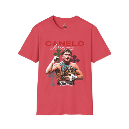 Canelo Alvarez Unisex Softstyle T-Shirt, Sports Fan Apparel, Boxing Gift, Casual Wear, Birthday Present, Concert Outfit