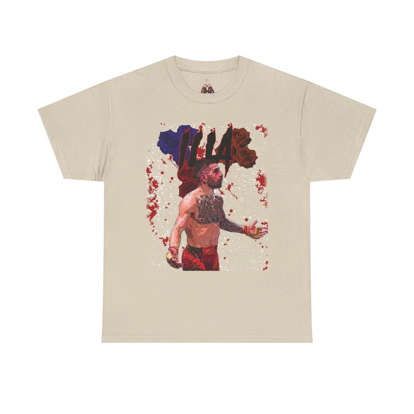 Ilia Topuria Flowers- Unisex Heavyweight Cotton Tee