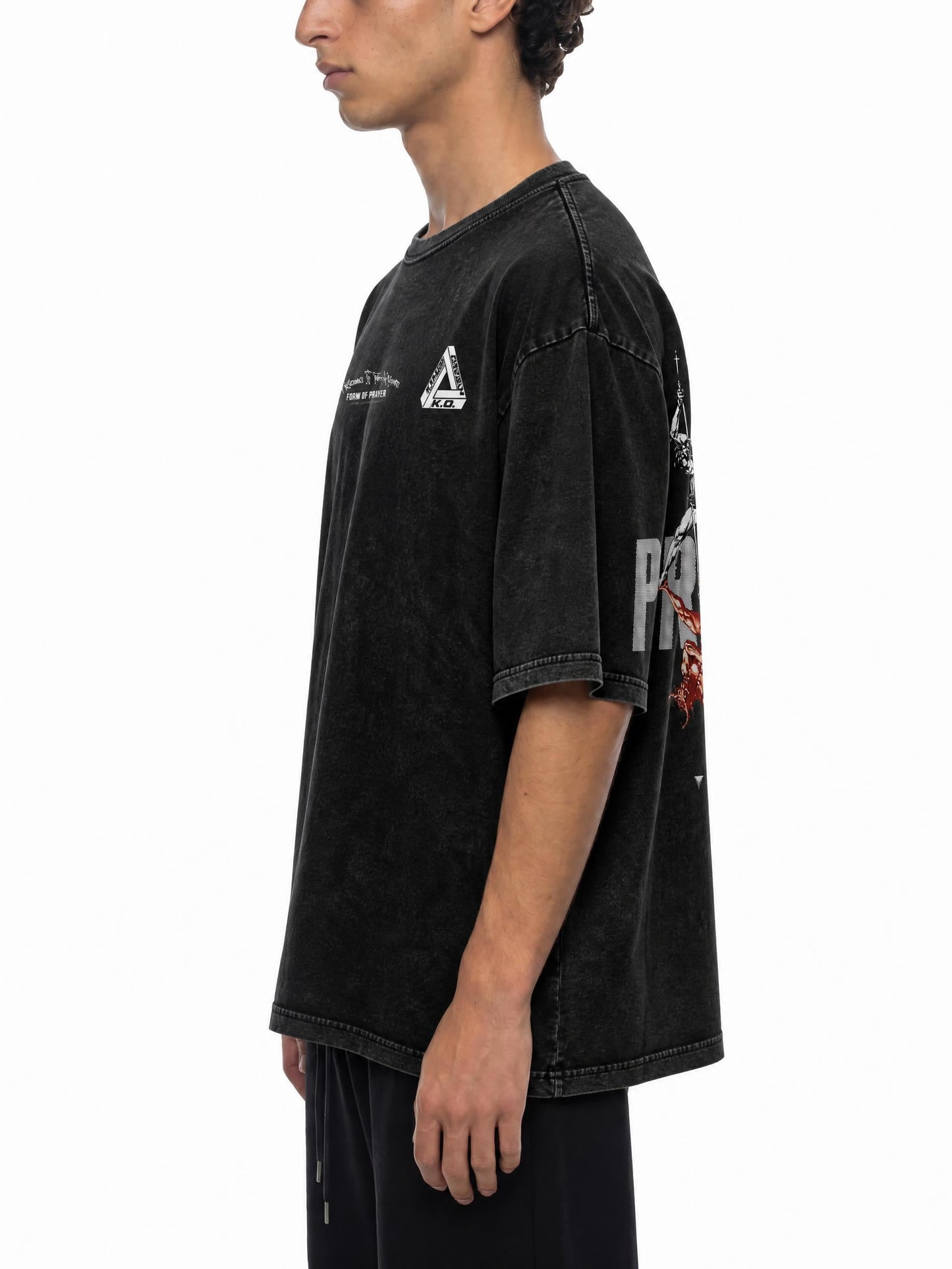Snow Washed Oversized Cotton T-Shirt - Kings Origin Apparel