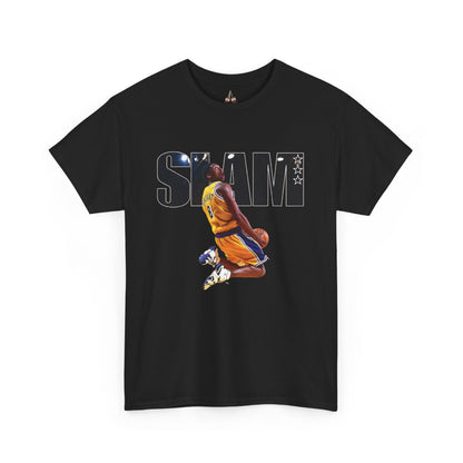 Kobe Unisex Heavyweight Cotton Tee - Basketball Slam Graphic