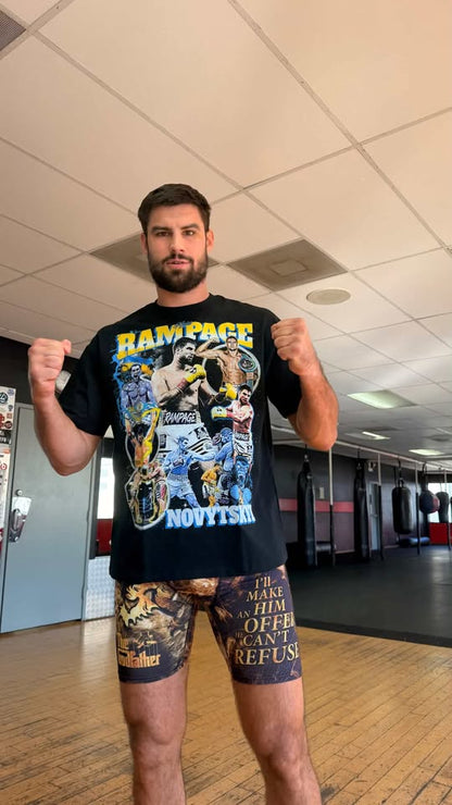 Andrii Novytskyi Unisex Pure Cotton World Tour Fight T-Shirt