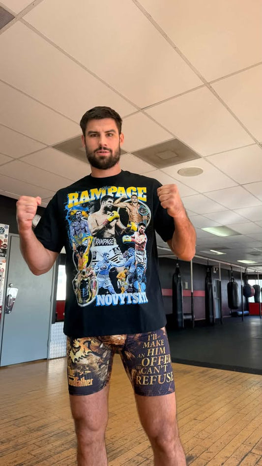 Andrii Novytskyi Unisex Pure Cotton World Tour Fight T-Shirt