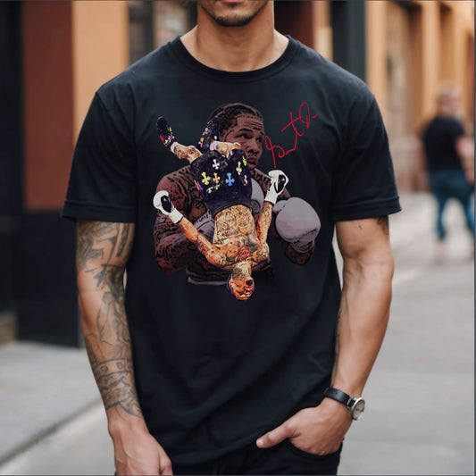 Gervonta Tank Davis Boxing Graphic Tee with Bold Design - Unisex Heavyweight Cotton T-shirt - Kings Origin Apparel