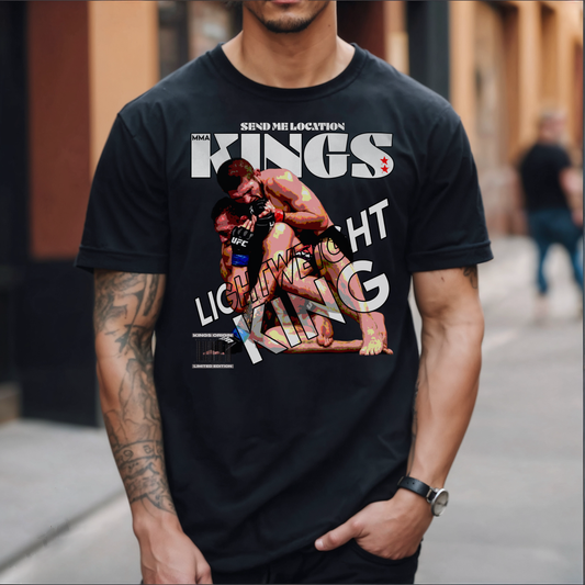 Khabib KINGS Graphic Tee, Unisex Heavy Cotton Shirt, Retro Style Tee for UFC Fans, Gift for Wrestlers, Unisex fight gear - Kings Origin Apparel