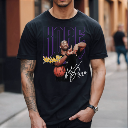 Kobe Bryant Championship Rings Basketball Graphic T-shirt Love LA