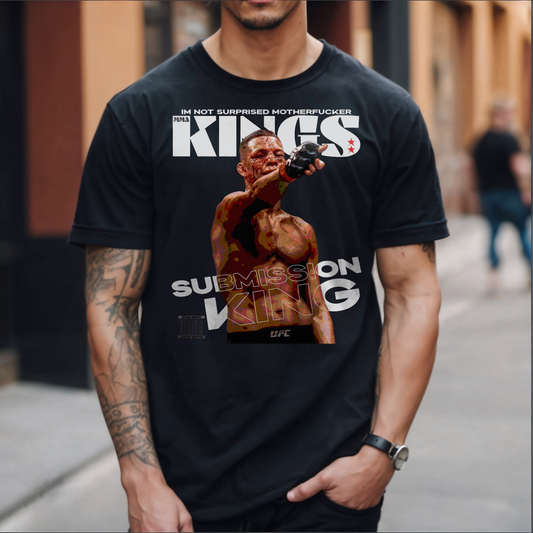 Kings Origin "Submission King" Nate Diaz T-Shirt Immortalize the Moment That Changed UFC History - Kings Origin Apparel