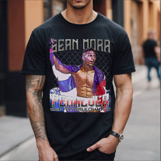 Sean Mora Cage Fury Champion Tee