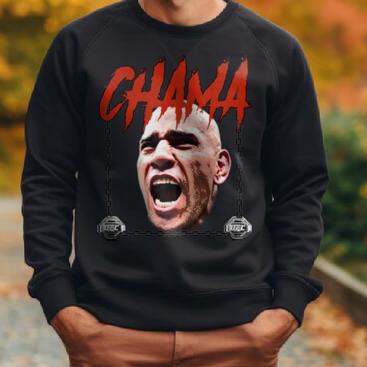 Alex Pereira CHAMA Sweatshirt Graphic Design