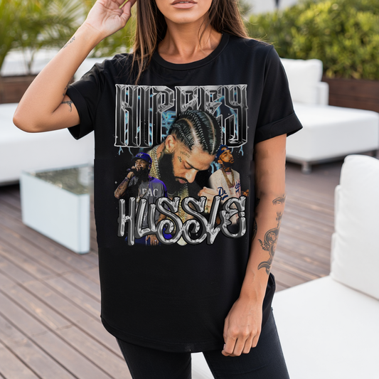 Nipsy Hussle Bootleg Rap Artist Graphic T-shirt