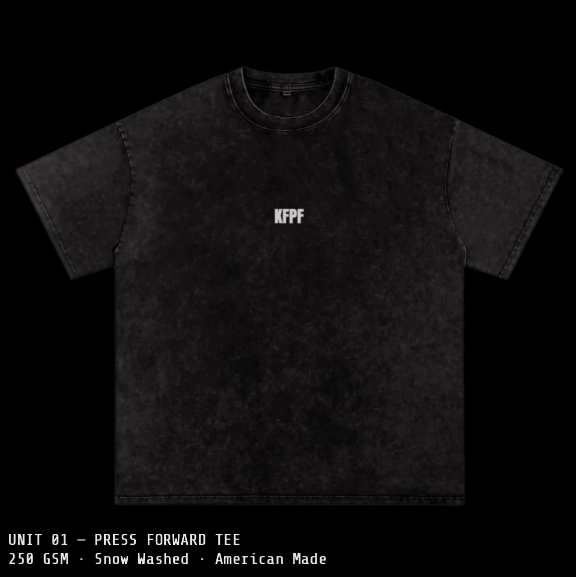 Press Forward Snow Washed Oversized Cotton T-Shirt - Kings Origin Apparel