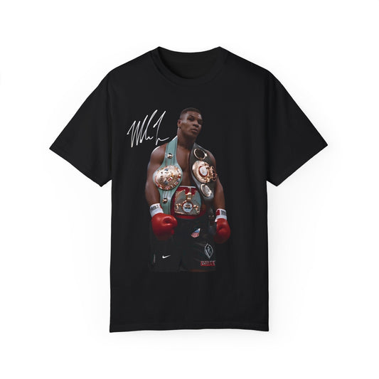 Mike Tyson Heavyweight Champion Boxing T-shirt. Black Comfort Colors graphic Tee.
