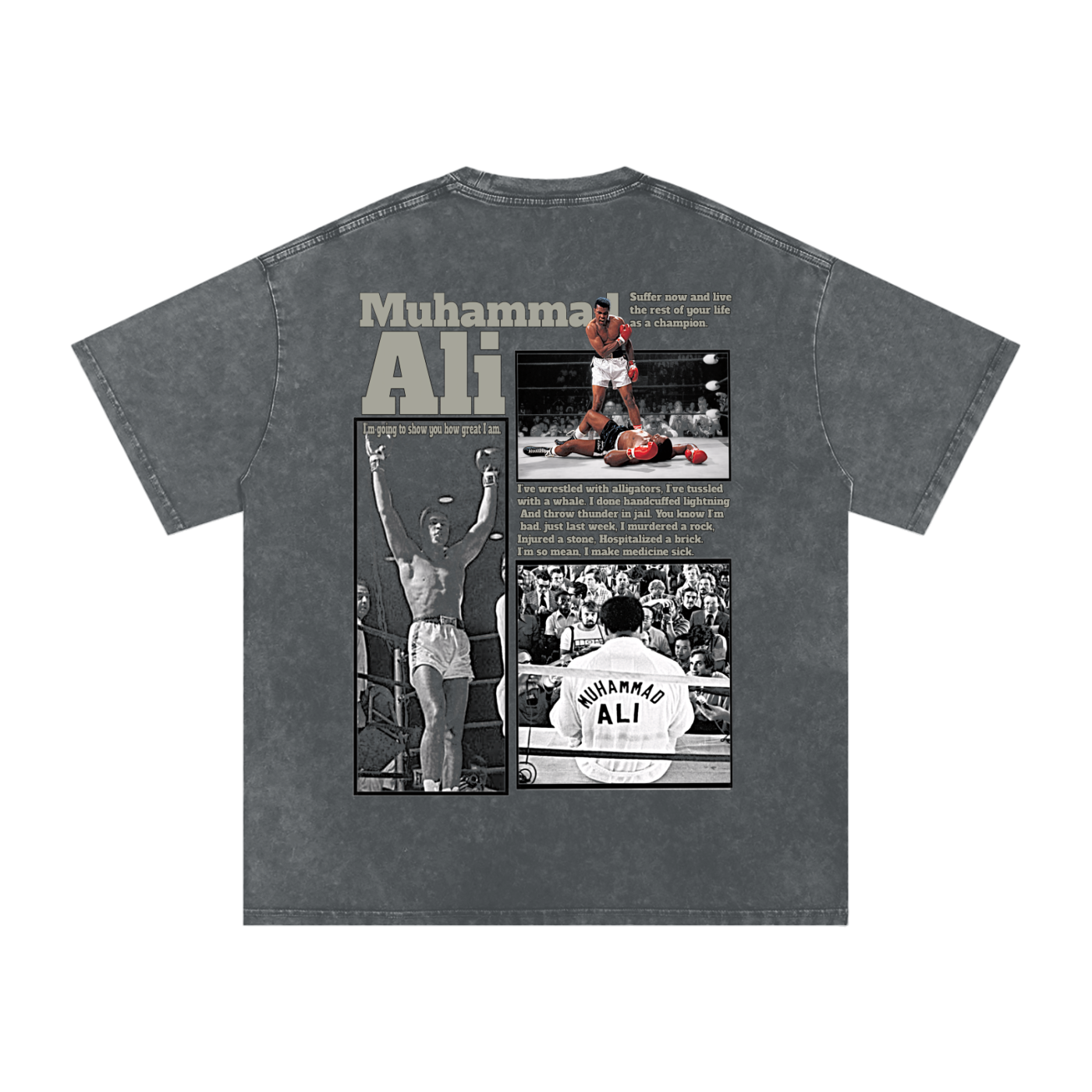 Muhammad Ali Oversized Cotton T-Shirt - Kings Origin Apparel