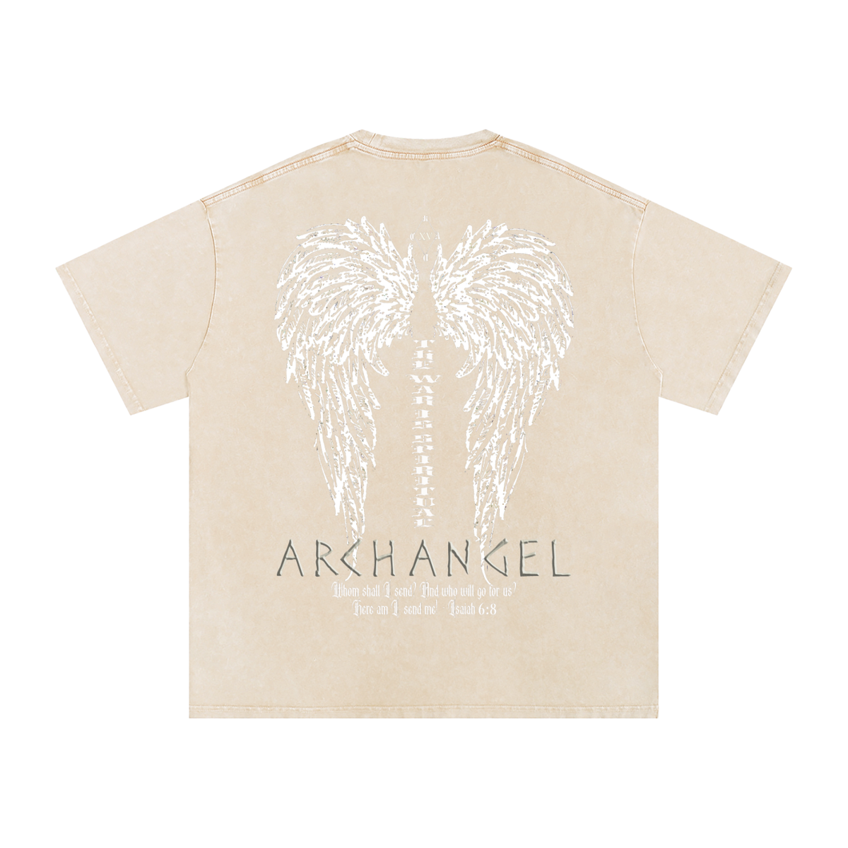 Chase Archangel Archangelo Snow Washed Oversized Cotton T-Shirt