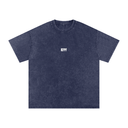 Press Forward Snow Washed Oversized Cotton T-Shirt - Kings Origin Apparel