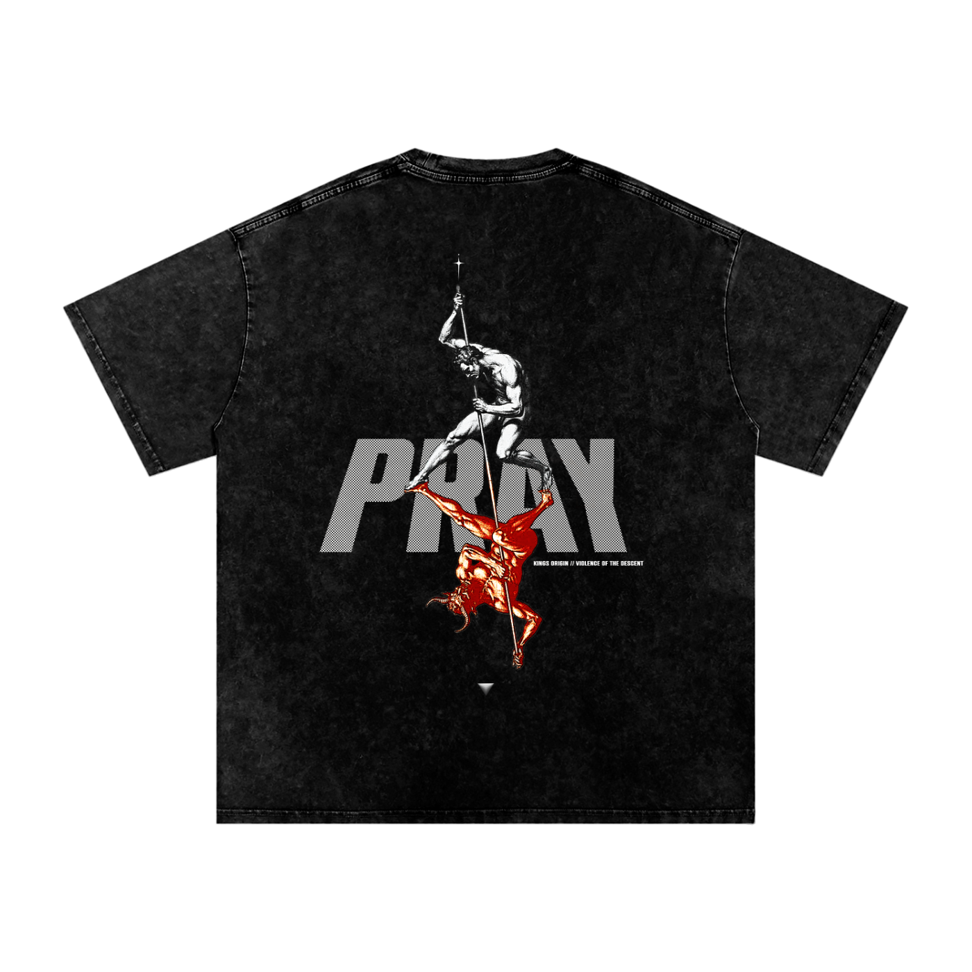 Snow Washed Oversized Cotton T-Shirt - Kings Origin Apparel
