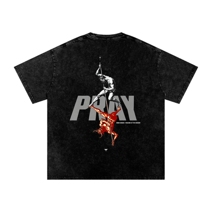 Snow Washed Oversized Cotton T-Shirt - Kings Origin Apparel