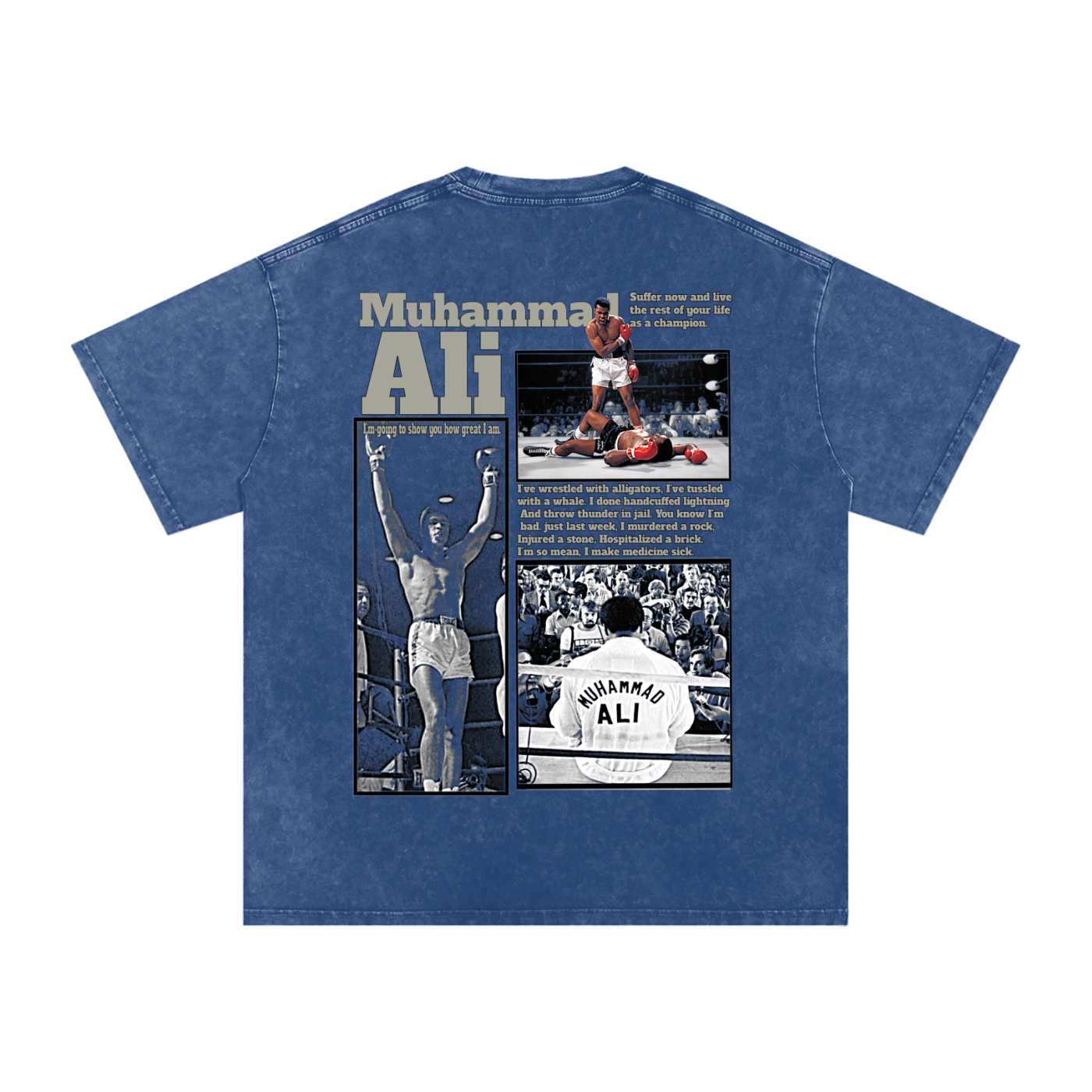 Muhammad Ali Oversized Cotton T-Shirt - Kings Origin Apparel