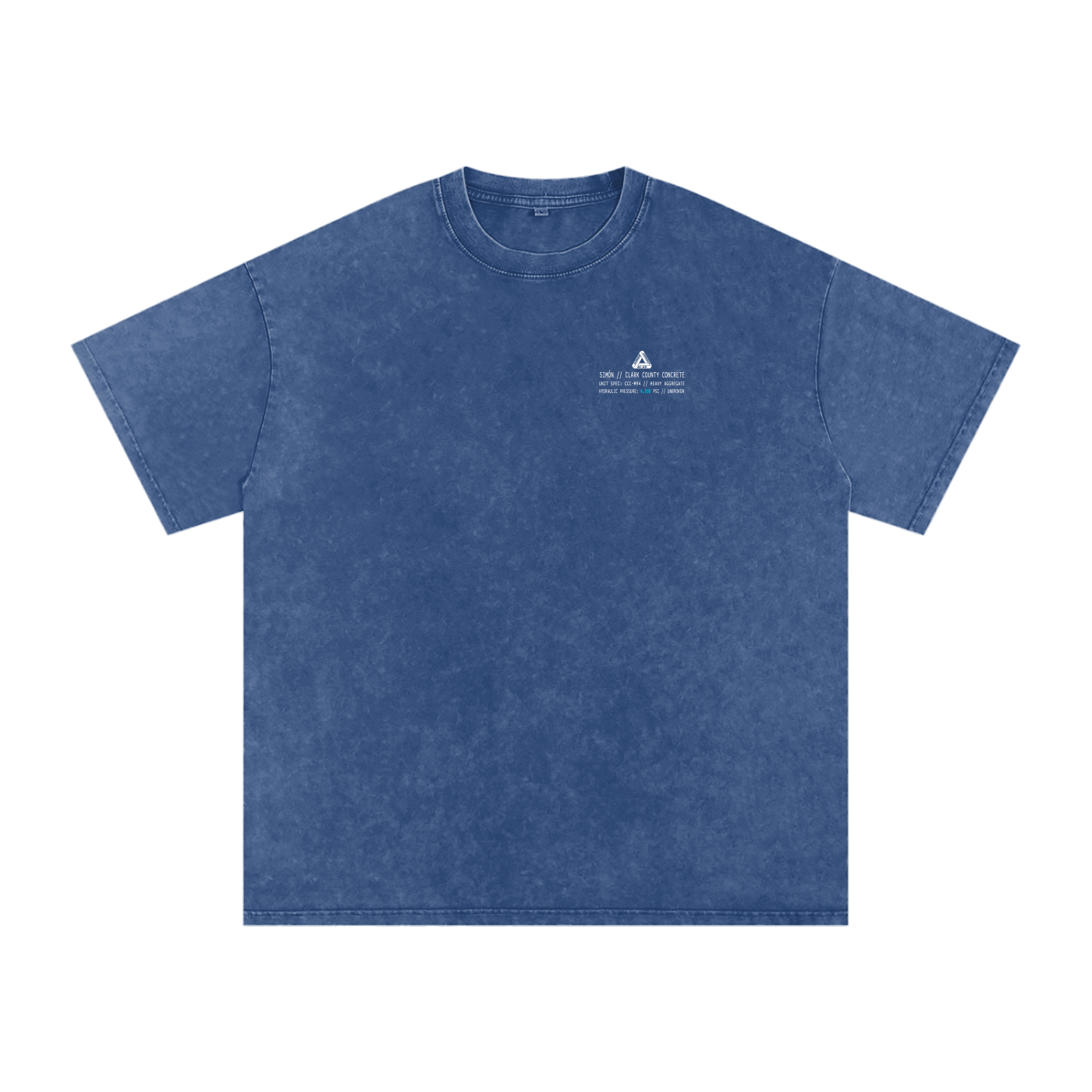 Ricky Simon Snow Washed Oversized Cotton Fight T-Shirt