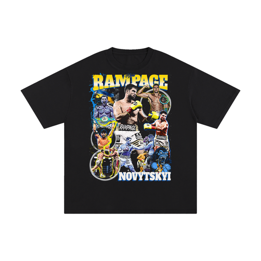 Andrii Novytskyi Unisex Pure Cotton World Tour Fight T-Shirt