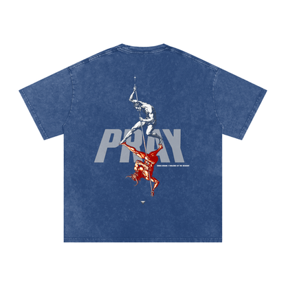 Snow Washed Oversized Cotton T-Shirt - Kings Origin Apparel