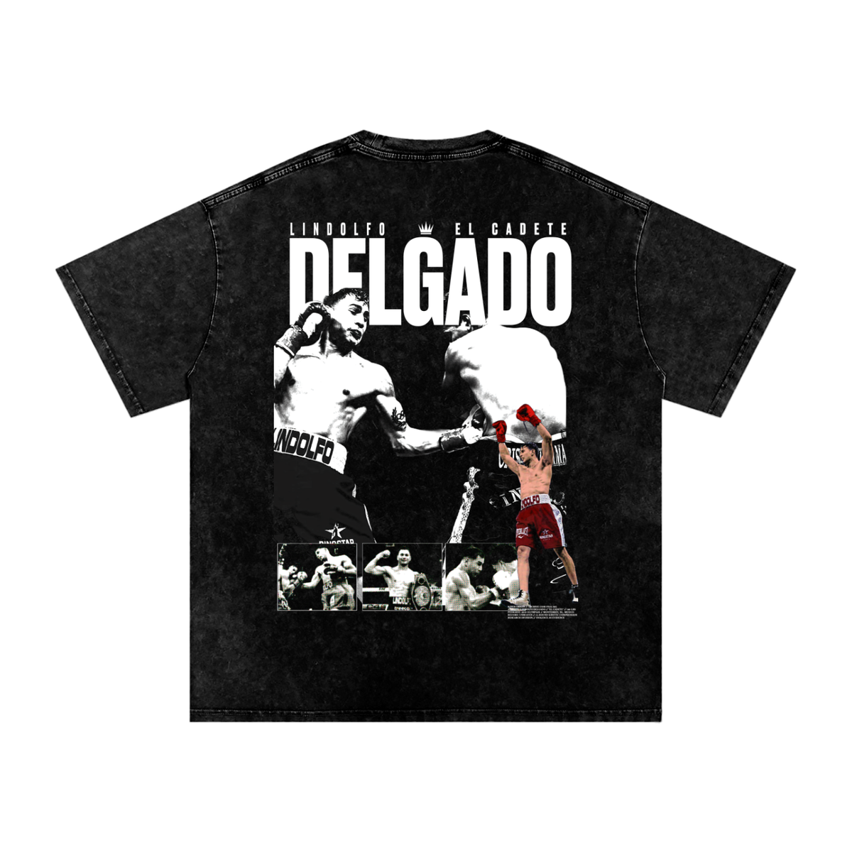 Lindolfo Delgado Snow Washed Oversized Cotton T-Shirt