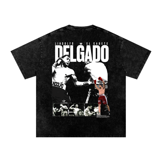 Lindolfo Delgado Snow Washed Oversized Cotton T-Shirt - Kings Origin Apparel