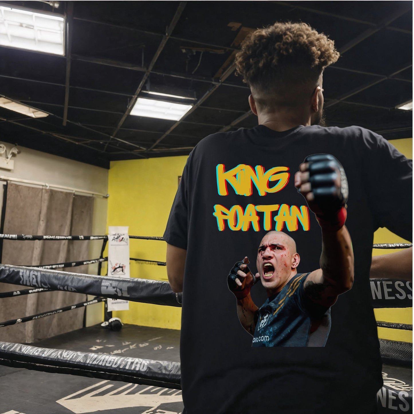 Alex Pereira "King Poatan" Unisex Heavyweight Cotton T-shirt