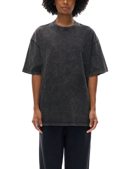 Alex The Lion Snow Washed Oversized Cotton T-Shirt